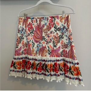 Farm Rio Floral Rutched Skirt